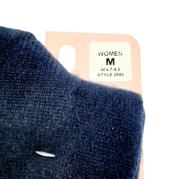 B.Ella 82% Cashmere Crew Socks Dark Navy Blue Luxury RORY 7-9.5 M Cozy Warm - Picture 3 of 5